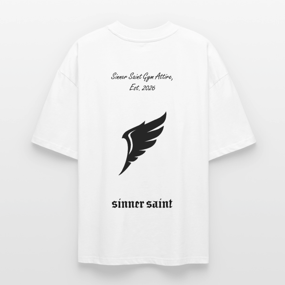 Sinner Saint Ascent - Ekologisk Oversized T-shirt - vit
