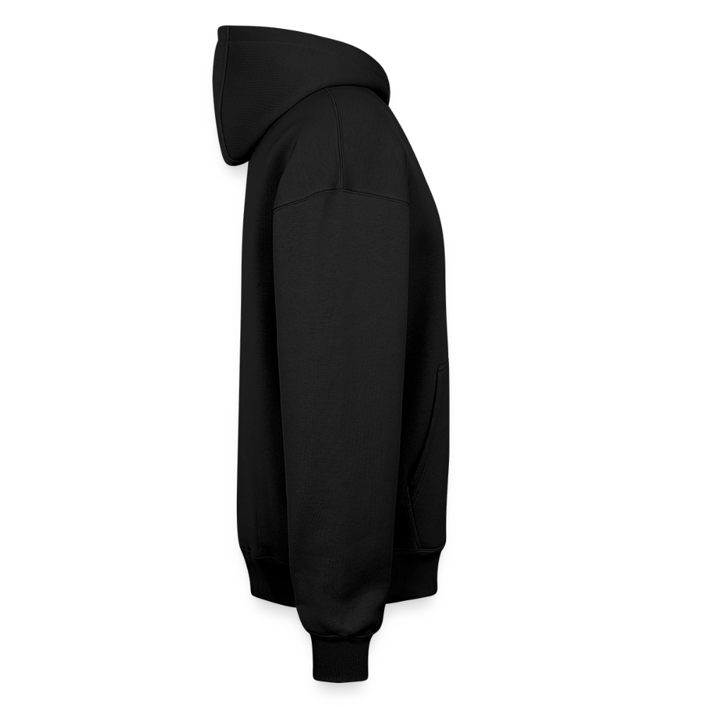 59 | Hoodie unisex oversize heavyweight Black Yellow - svart