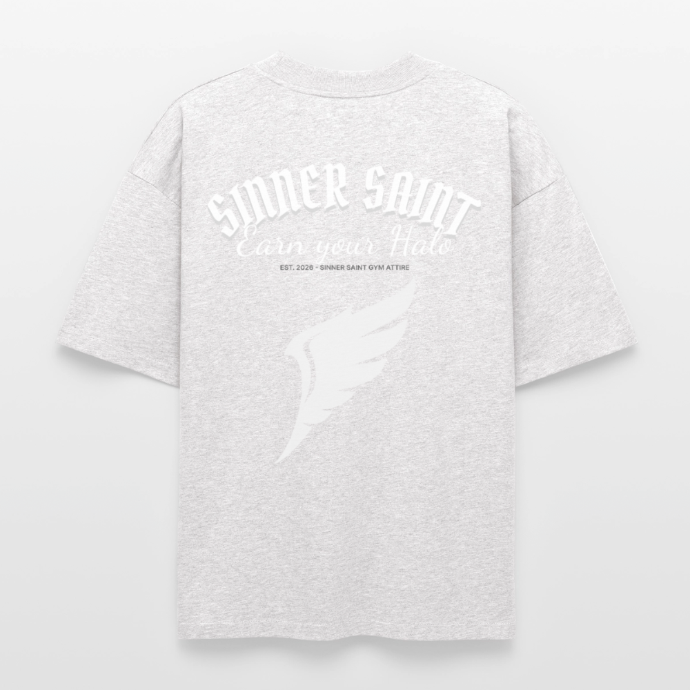 Chapter 2 - Unisex boxy heavyweight ekologisk T-shirt - kallt gråmelerad