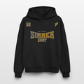59 | Hoodie unisex oversize heavyweight Black Yellow - svart
