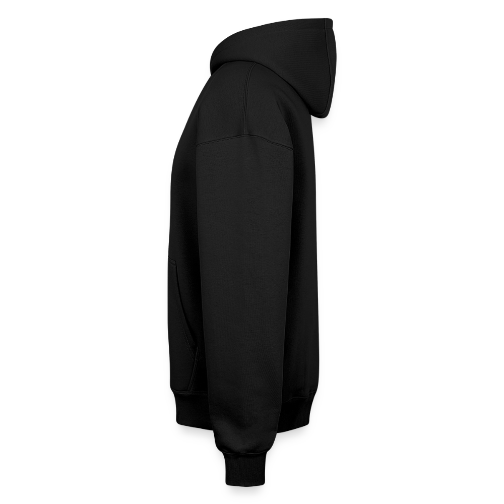 59 | Hoodie unisex oversize heavyweight Black Yellow - svart