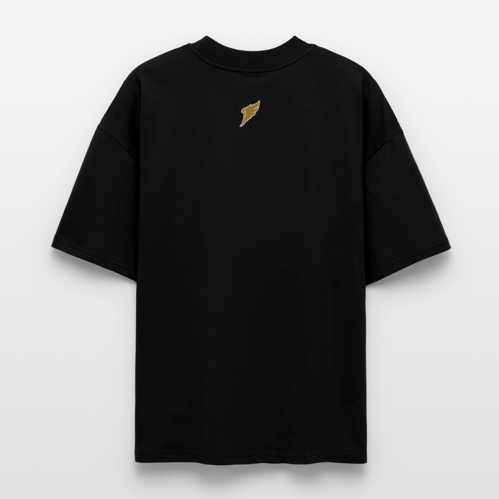 59 | Ekologisk Oversized T-shirt Unisex Black Yellow - svart
