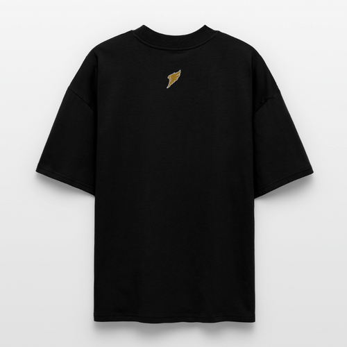 59 | Ekologisk Oversized T-shirt Unisex Black Yellow - svart