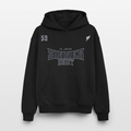 59 | Hoodie unisex oversize heavyweight Black Blue - svart