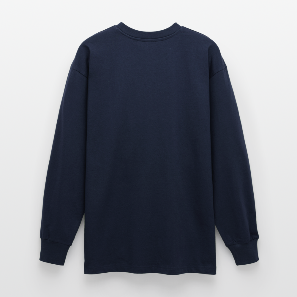 ECLIPSE | Oversize långärmad T-shirt - marinblå