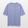 Sinner Saint Ascent Unisex - Ekologisk Oversized T-shirt Unisex med lila tryck där det står "If you feel like quitting, remember those who said you'd fail" på bröstet.