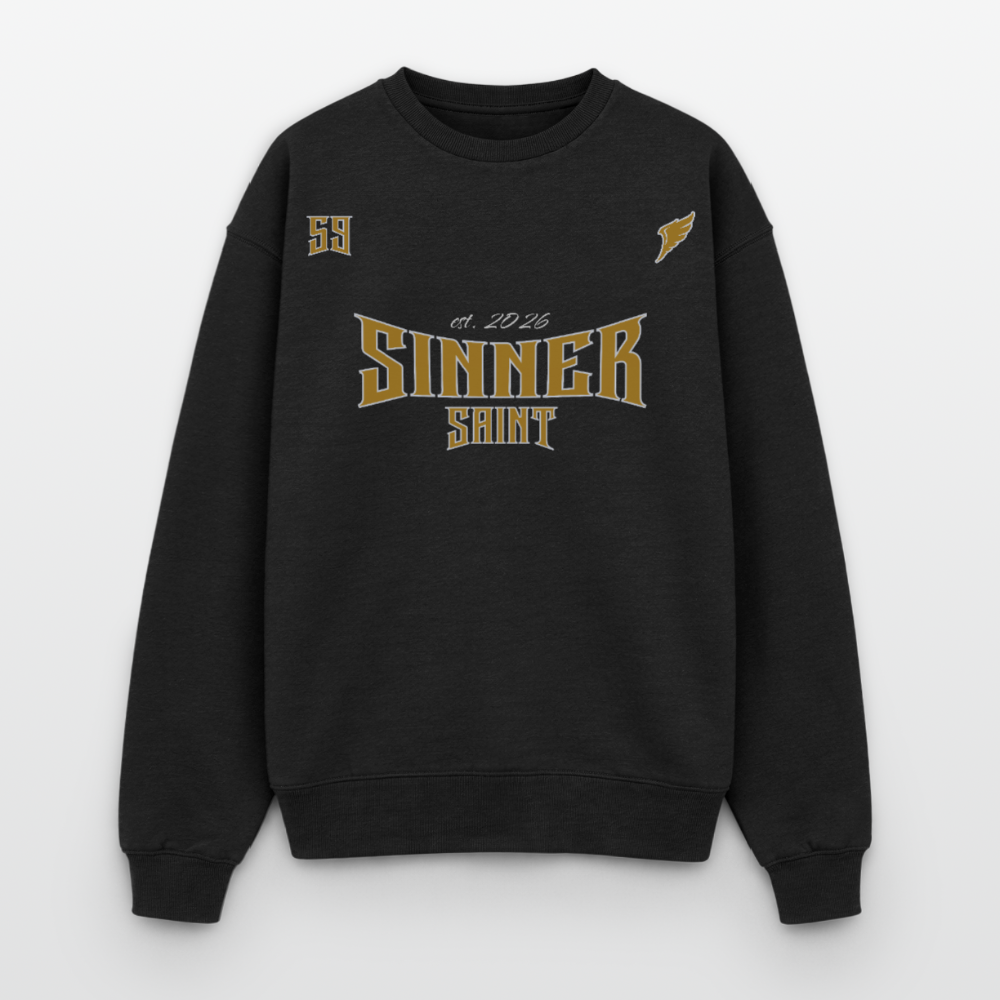 59 | Sweatshirt unisex oversize heavyweight - svart