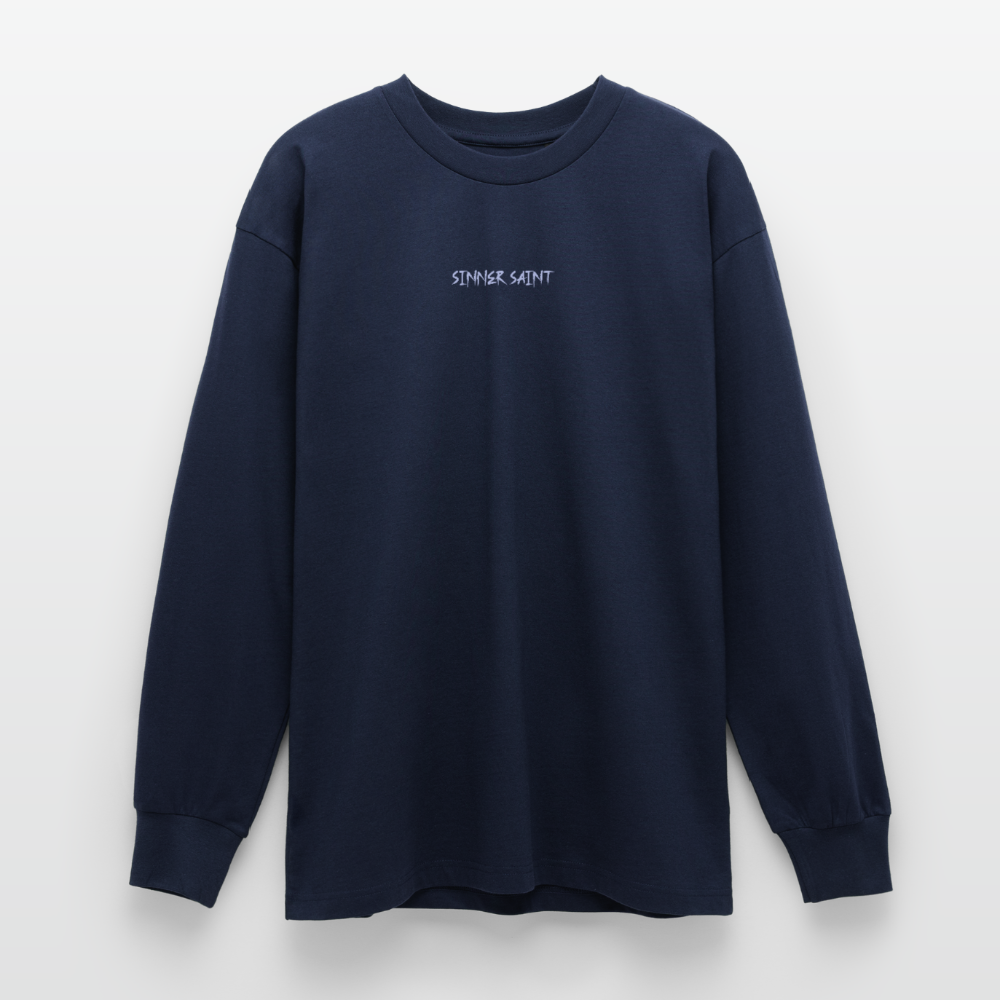 ECLIPSE | Oversize långärmad T-shirt - marinblå