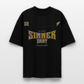 59 | Ekologisk Oversized T-shirt Unisex Black Yellow - svart