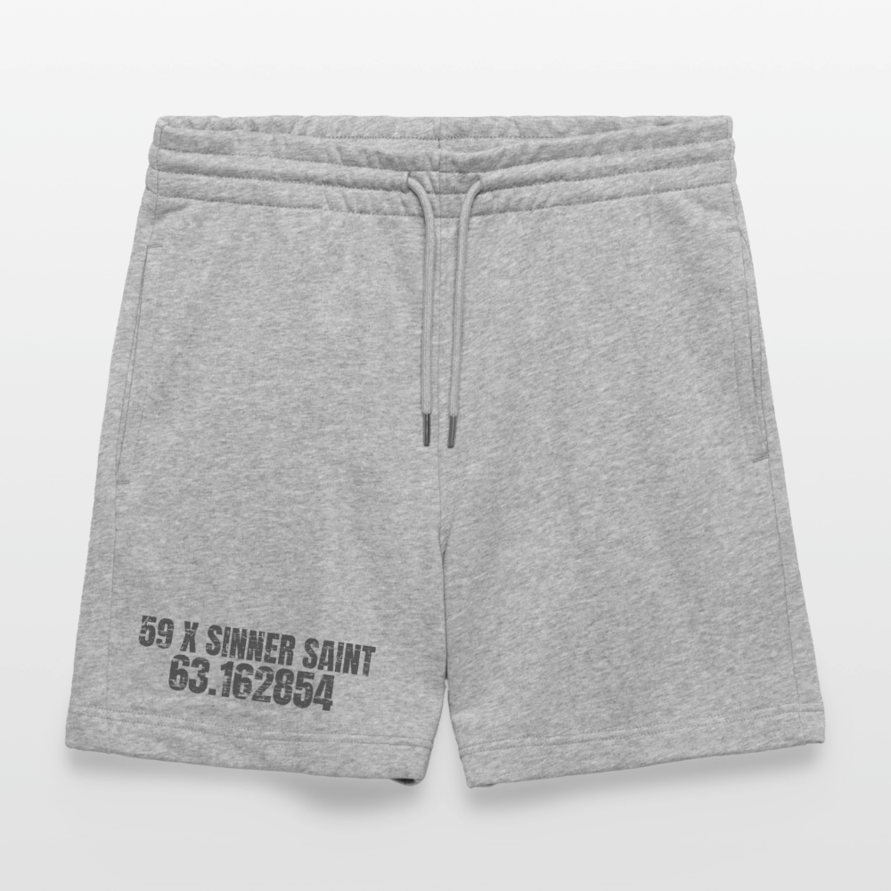 59 | Ekologiska gymshorts unisex grå - gråmelerad