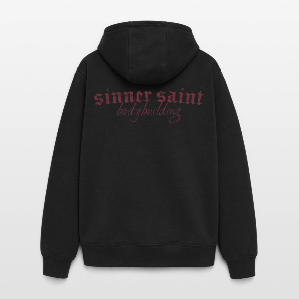 Chapter 2 | Oversize Zip-up Heavyweight Hoodie unisex - svart