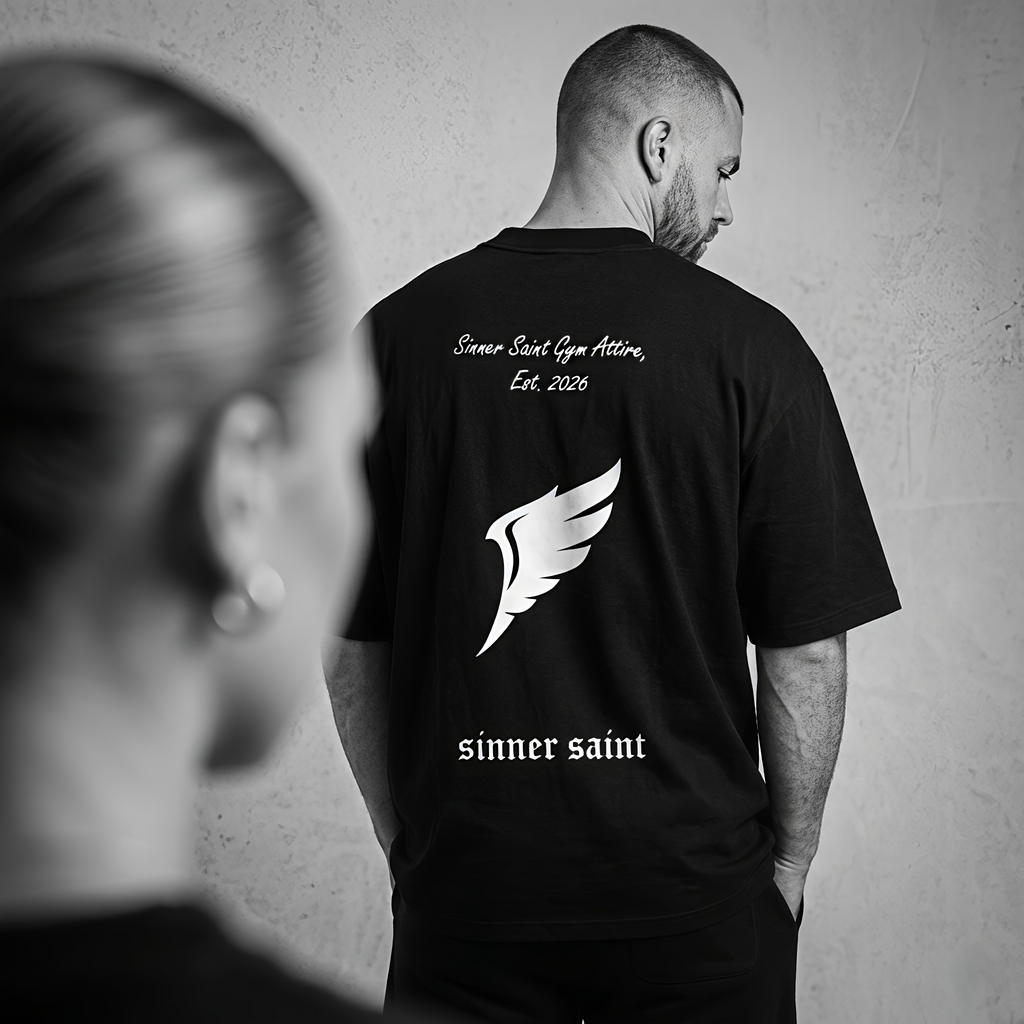 Sinner Saint Ascent - Ekologisk Oversized T-shirt