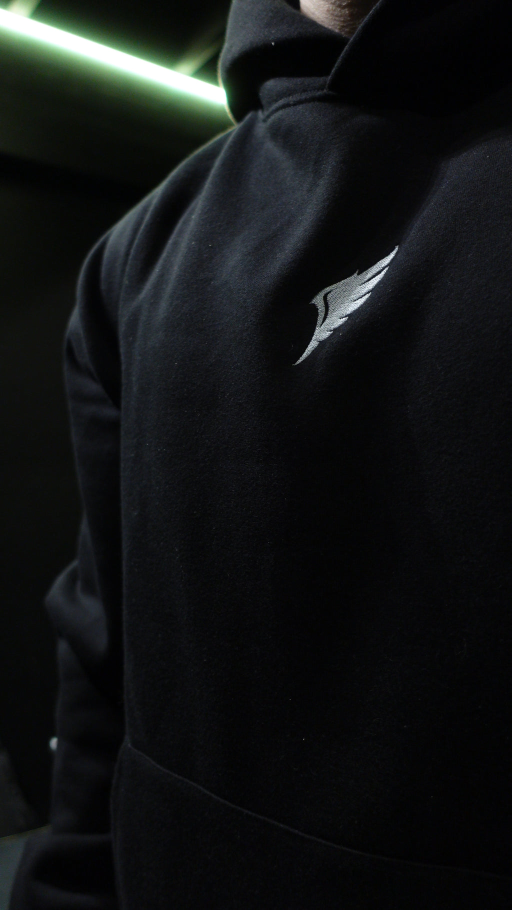 The Essentials - Broderad oversized heavyweight huvtröja